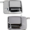 2 Piece Rear Metal Exterior Door Handle Kit LH & RH Set Chrome for Ford Super Duty