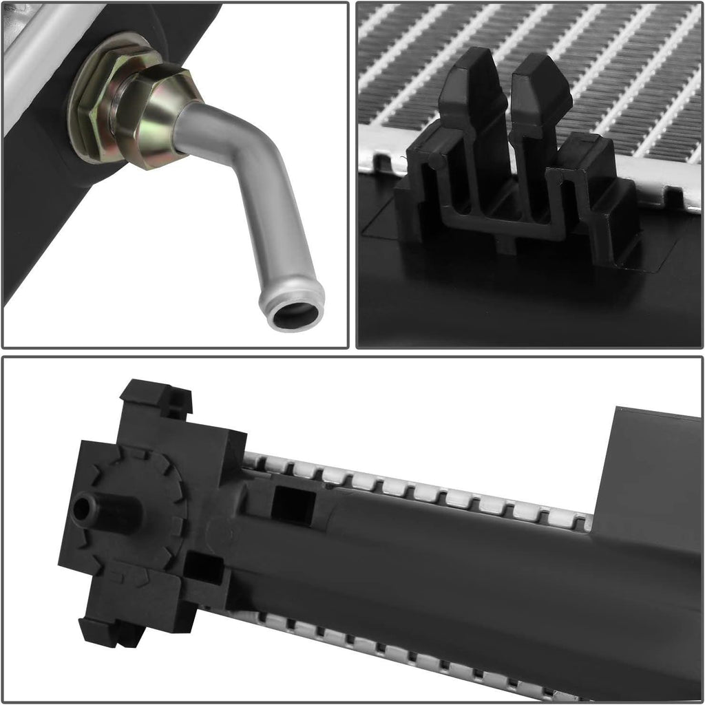 OEM-RA-13450 OE Style Bolt-On Aluminum Core Cooling Radiator Compatible with 2014-2018 Highlander 2.7L 3.5L, 20-11/16" W X 29-7/16" H X 5/8" D, 1-3/8" Inlet / 1-3/8" Outlet