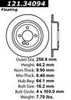 Centric Rear Disc Brake Rotor for 07-15 Cooper (121.34094)