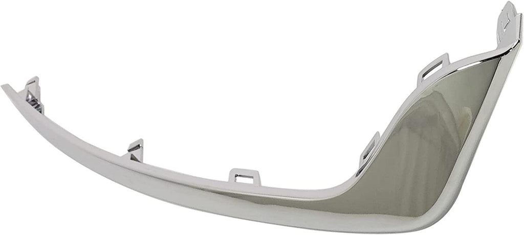 Bumper Trim Molding Compatible with 2019-2020 Ford Fusion, Grille Bezel Chrome Front Right Passenger Side