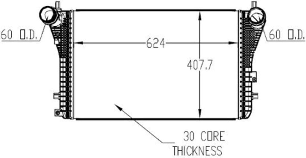 18010 Charged Air Cooler Compatible with 2012-2019 Volkswagen Passat