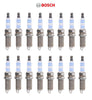 Set of 16 Spark Plugs Bosch Double Platinum 8162 for Chrysler Dodge Jeep Ram V8