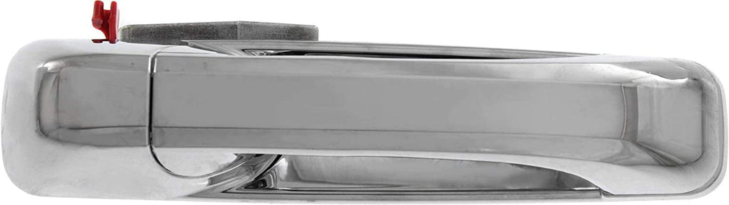 Front Exterior Door Handle Set of 2 Compatible with 2009-2010 Dodge Ram 1500 and 2010 Ram 2500 Chrome Driver and Passenger Side