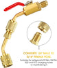 R410A Valve Core Remover Kits 7 Air Conditioning Refrigerant Angled Compact Ball Valve Compatible with SAE 1/ 4 and 5/ 16 Port R410 R32 Brass Adapter 20 Valve Cores 10 Brass Nut 270 Sealing Washer