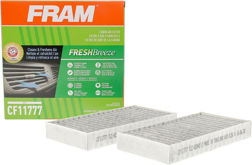 Fresh Breeze Cabin Air Filter with Arm & Hammer Baking Soda, CF11777 for Select Jeep Vehicles