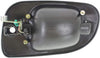 for Freightliner Cascadia Exterior Door Handle Front, Driver Side Black (2008-2012) | with Key Hole| Trim: 125