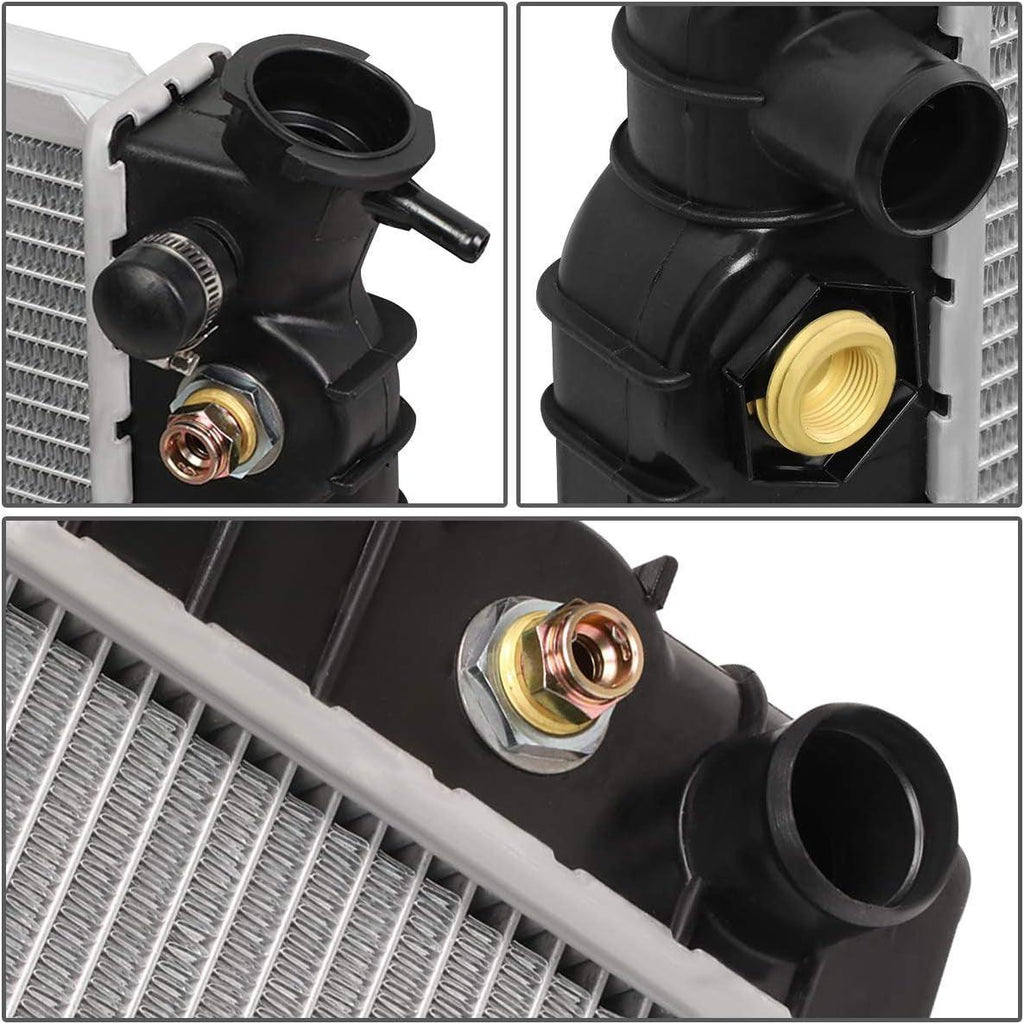 OEM-RA-856 Factory Style Aluminum Cooling Radiator Compatible with 1985-1996 Lesabre/Allante/Eldorado/Seville, 30-1/2" W X 17-1/4" H X 1-1/4" D, 1-5/16" Inlet / 1-5/16" Outlet