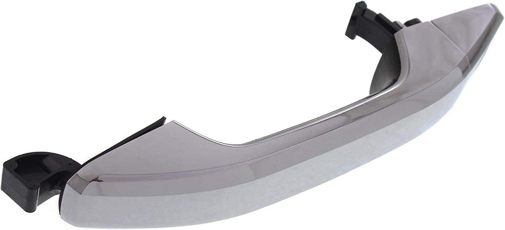 Front and Rear Exterior Door Handle Set of 4 Compatible with 2014-2018 Chevrolet Silverado 1500 and GMC Sierra 1500 Chrome Driver and Passenger Side