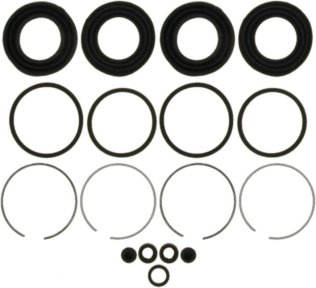 Gold 18H1237 Front Disc Brake Caliper Boot and Seal Kit with Boots, Seals, Bushings, and Caps