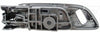 Dorman Interior Door Handle for 3, 3 Sport 96537