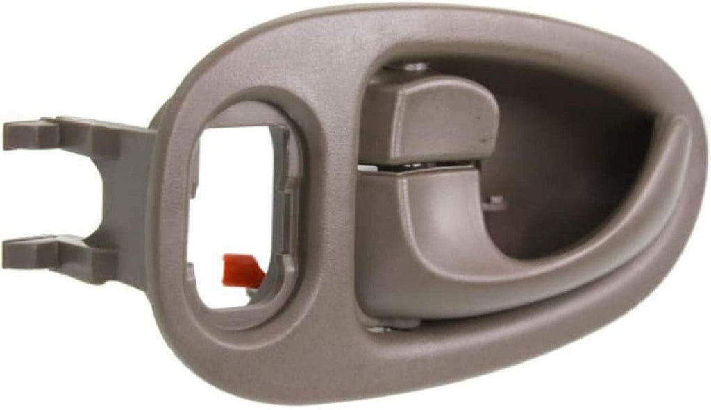 for Saturn Vue Interior Door Handle Front, Driver Side Beige (2002-2005) | with Door Lock Button| Trim: Base/Red Line