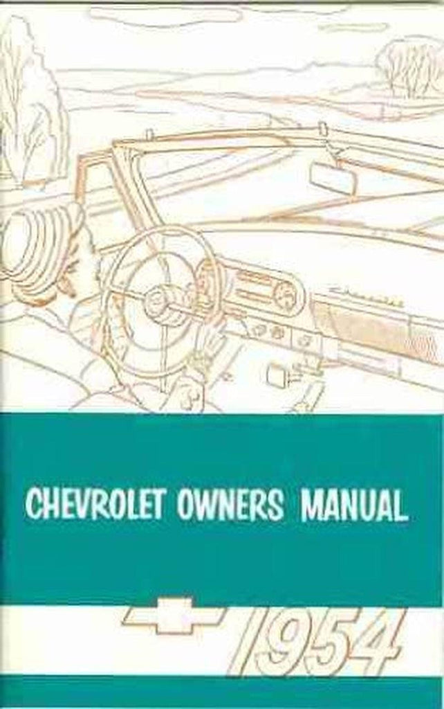 1954 CHEVROLET PASSENGER CAR OWNERS INSTRUCTION & OPERATING MANUAL - USERS GUIDE