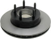 66416R Professional Grade Disc Brake Rotor and Hub Assembly