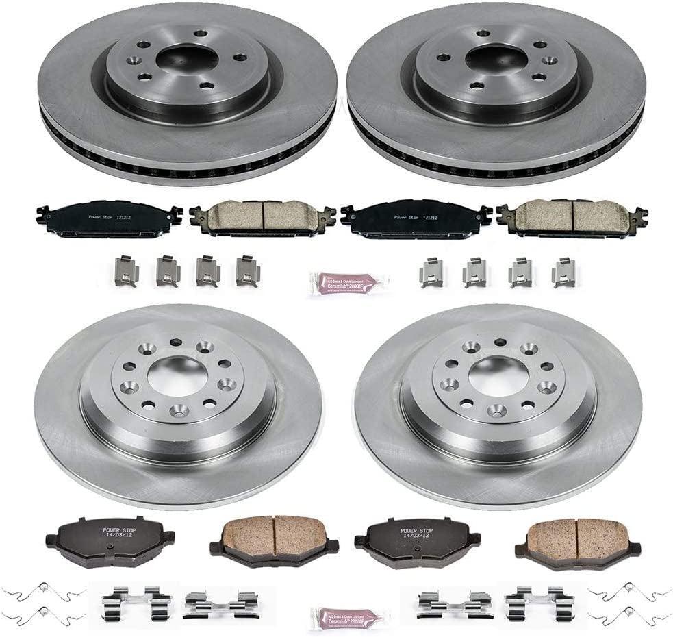 KOE5584 Autospecialty Front and Rear Replacement Brake Kit-Oe Brake Rotors & Ceramic Brake Pads
