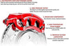 K6516 Front and Rear Z23 Carbon Fiber Brake Pads with Drilled & Slotted Brake Rotors Kit