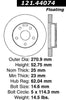 Centric Front Disc Brake Rotor for 1991-1996 Previa (121.44074)