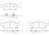 Brembo Front Disc Brake Pad Set for Grand Cherokee, Durango (P37017N)