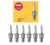NGK Standard Spark Plug Set 6PCS. 3961 BR8ES SOLID