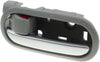 for Mazda 2 Interior Door Handle Front or Rear, Driver Side Gray Bezel with Silver Lever (2011-2014) | with Door Lock Button | Trim:All Submodels | MA1352115 | DL4059330C02