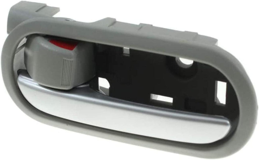 for Mazda 2 Interior Door Handle Front or Rear, Driver Side Gray Bezel with Silver Lever (2011-2014) | with Door Lock Button | Trim:All Submodels | MA1352115 | DL4059330C02