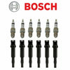 6 Oem BOSCH Kit Ignition Coils & 6 Spark Plugs Set for BMW 3 5 Series X3 X5 Z4