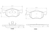 Brembo Front Disc Brake Pad Set for Escape, Mariner, Tribute (P24056N)