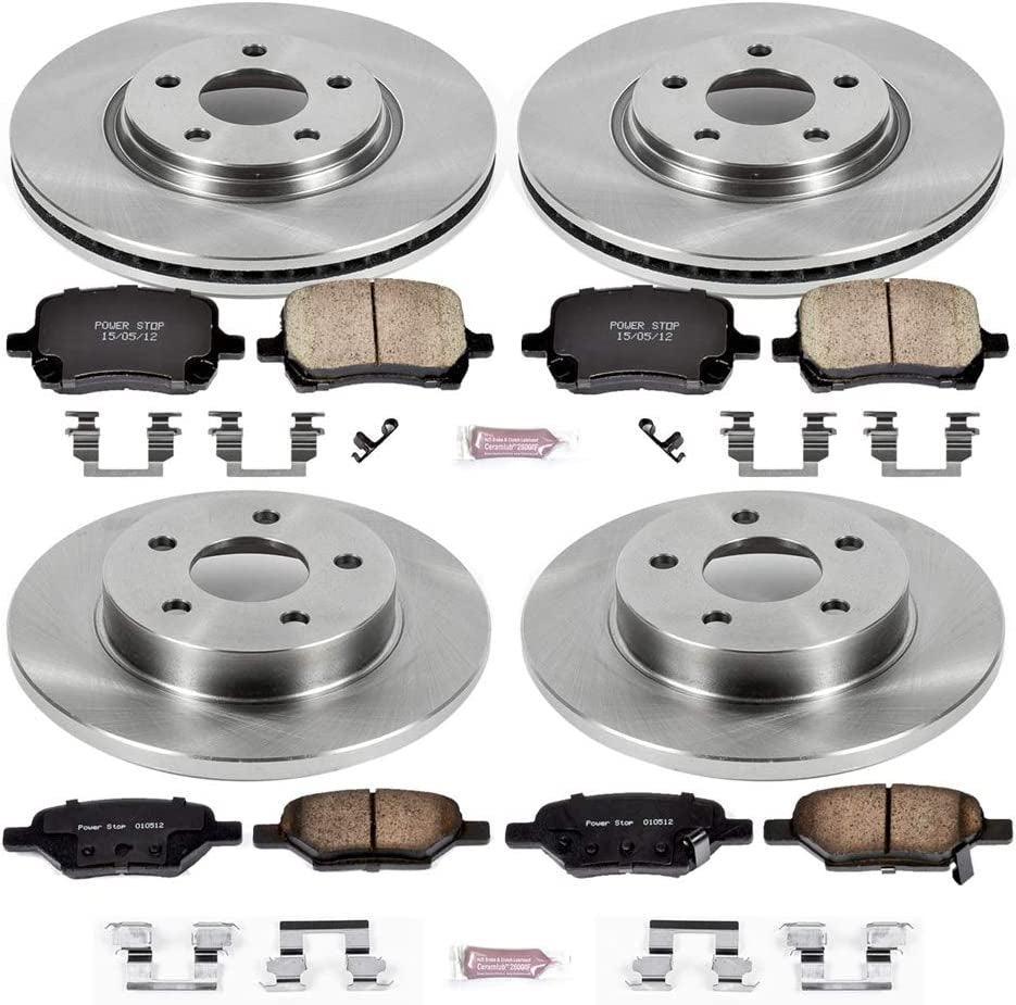 KOE2731 Autospecialty Front and Rear Replacement Brake Kit-Oe Brake Rotors & Ceramic Brake Pads