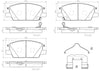 Front Disc Brake Pad Set for Regal Sportback, Equinox, Terrain+More (P07016N)