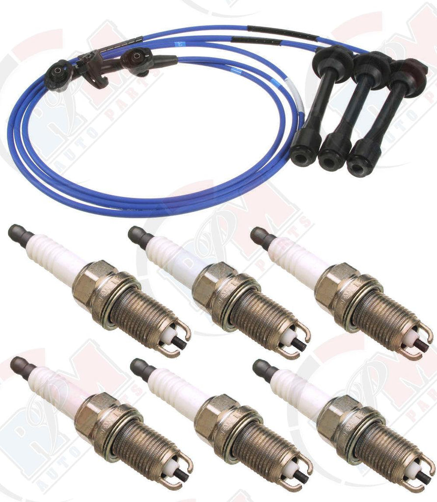 NGK Wire Set + DENSO K16TR11 Spark Plugs for Toyota 3.4L 4Runner Tacoma Tundra