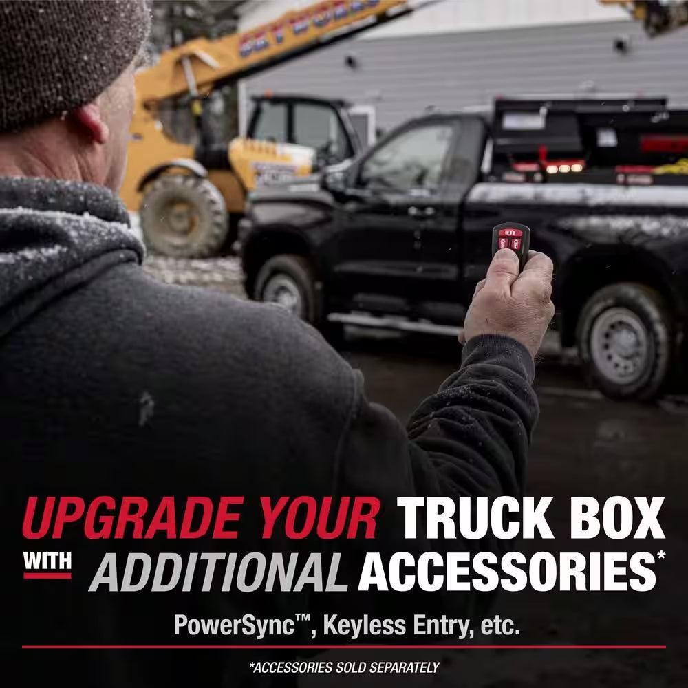 72 In. Gloss Black Steel Full Size Crossbed Truck Tool Box
