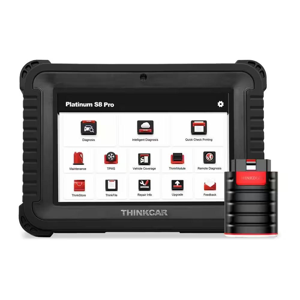 8 Inch Auto OBD2 Scanner Car Code Reader for Professional Mechanic Body Shop - PLATINUM S8 PRO