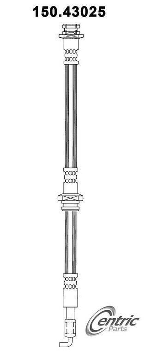 Centric Brake Hydraulic Hose for Trooper, Vehicross, SLX 150.43025