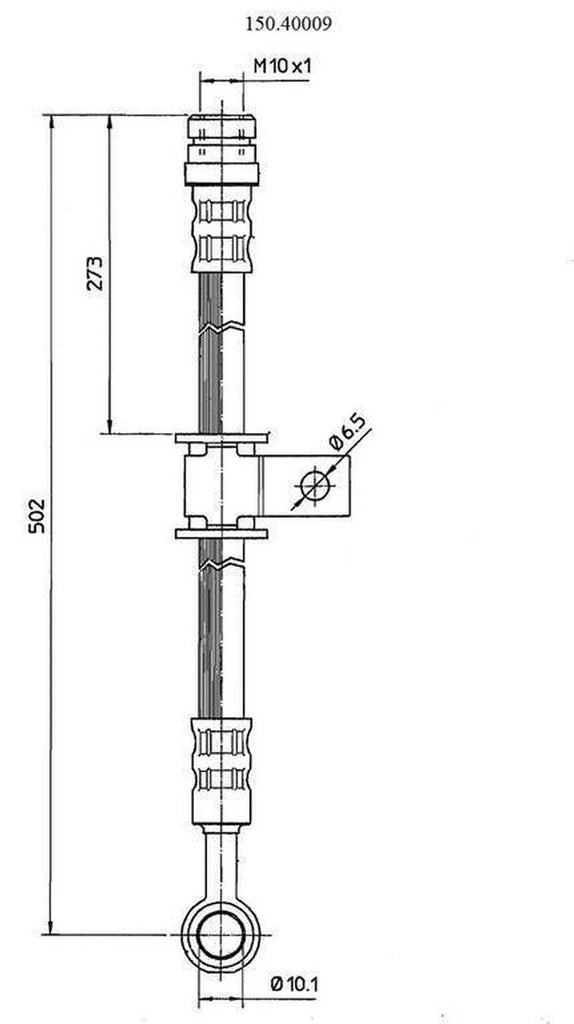 Centric Brake Hydraulic Hose for 1982-1983 Accord 150.40009