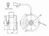 630260 for Toyota Corolla Replacement Condenser Cooling Fan Motor