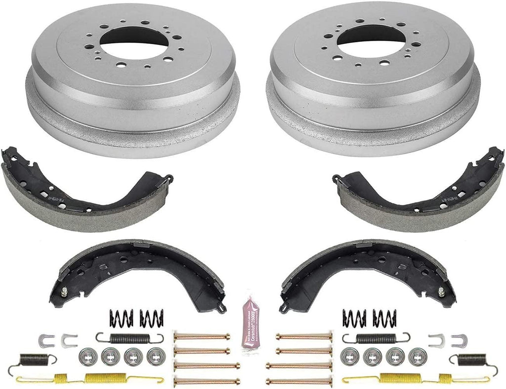 KOE15373DK Autospecialty Rear Replacement Brake Kit-Oe Brake Drums & Ceramic Brake Pads