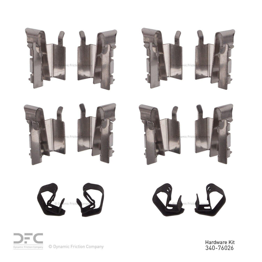 Disc Brake Hardware Kit for Corolla, Prius, 6, GS350, Is300+More 340-76026