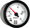 Stack 52Mm -30INHG to +30 PSI (Incl T-Fitting) Pro Stepper Motor Boost Press Gauge - White