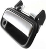 Aftermarket Front Exterior Door Handle Compatible with 1989-1995 Toyota Pickup and 1990-1995 Toyota 4Runner Chrome, Plastic, Textured Bezel, Set of 2, Driver and Passenger Side