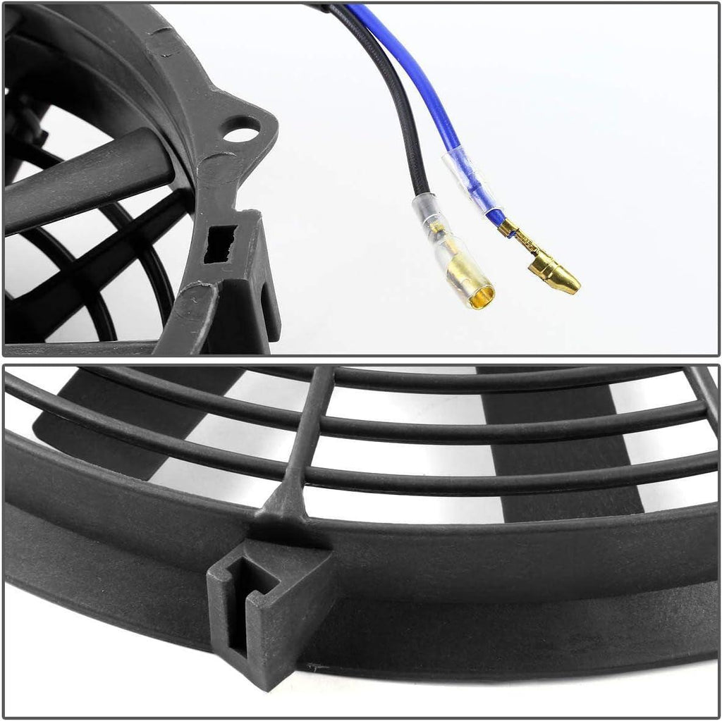 RAF-14+FMK-X2 2Pcs 14" Inch Electric Radiator Cooling Fan Kit (Black)