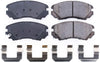 17-924, Z17 Front Ceramic Brake Pads with Hardware