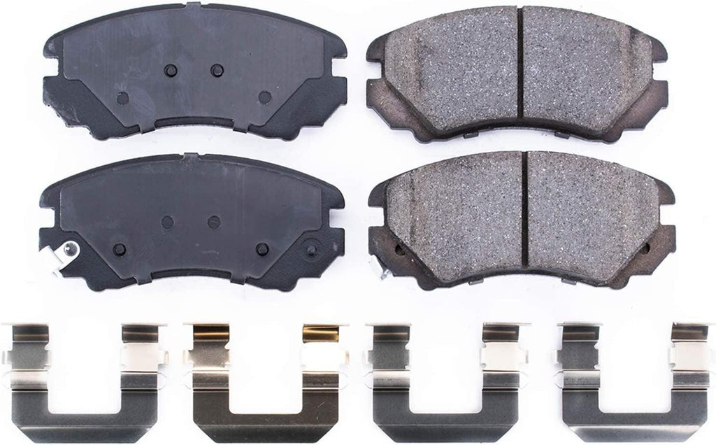 17-924, Z17 Front Ceramic Brake Pads with Hardware