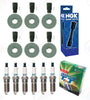 DENSO "Iridium" Spark Plugs W/ NGK Coil Boots for 2011-2015 Ford Mustang 3.7L V6