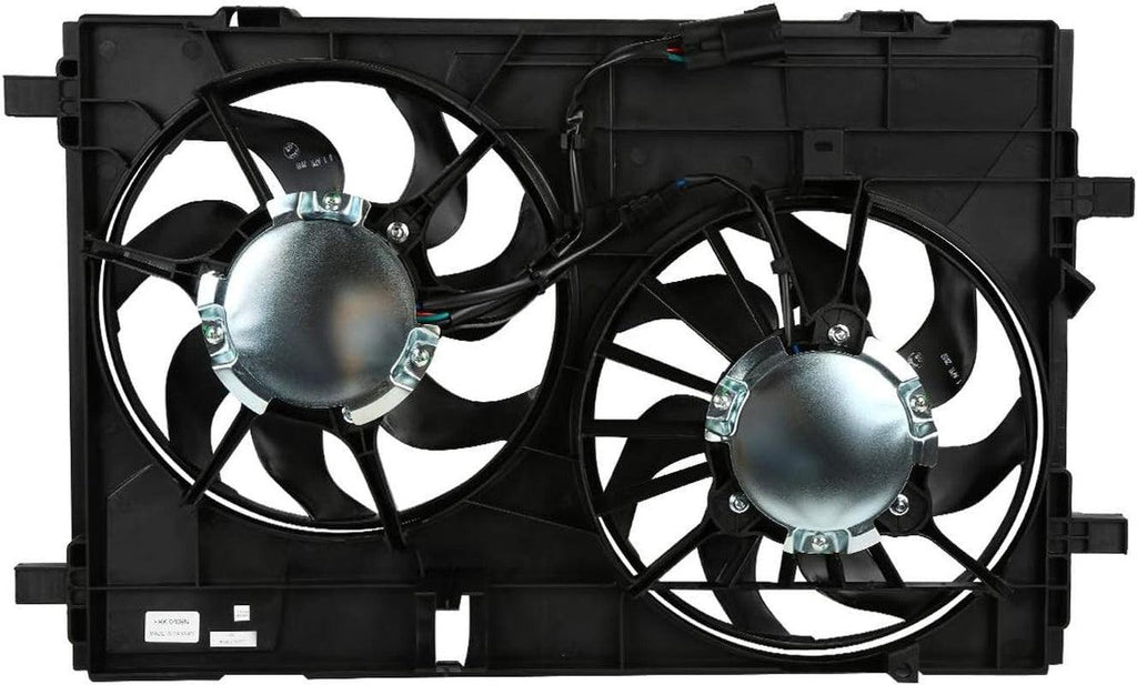OEM-RF-0102 Factory Style Radiator Cooling Fan Assembly Cooling Efficiency Improved Direct Replacement [Compatible with 07-09 Lincoln MKZ] Black