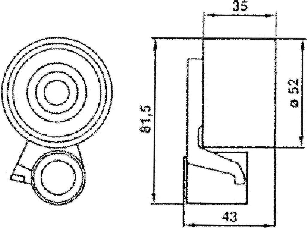 Gold T41033 Manual Timing Belt Tensioner