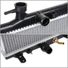 OEM-RA-13031 1-Row OE Style Aluminum Core Radiator Compatible with 07-09 Honda CR-V AT, 28-11/16" W X 15-3/4" H X 5/8" D, 1-1/4" Inlet, 1-1/4" Outlet
