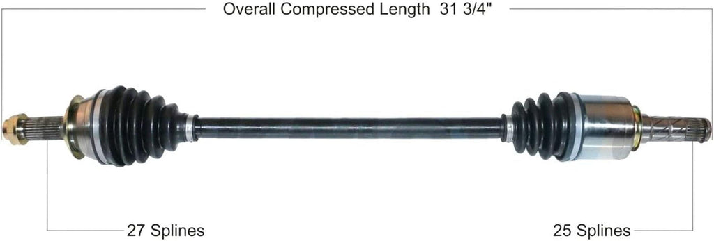 SB-8103 - Front Driver Side CV Axle Shaft