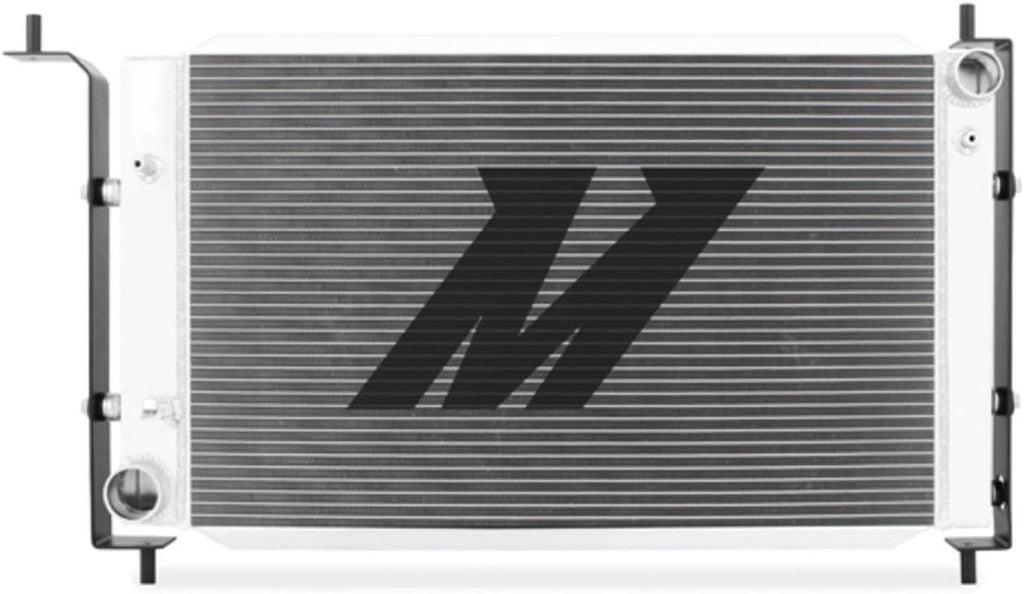 MMRAD-MUS-96B Bracketed Aluminum Radiator Compatible with Ford Mustang Manual 1996 Silver