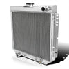 3 Core Manual Transmission 20" Driver/Left Side Radiator Compatible with Ford Mustang/Falcon V8 1969-1970