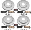 CRK6322 Coated Brake Rotor & Ceramic Brake Pads- Front & Rear