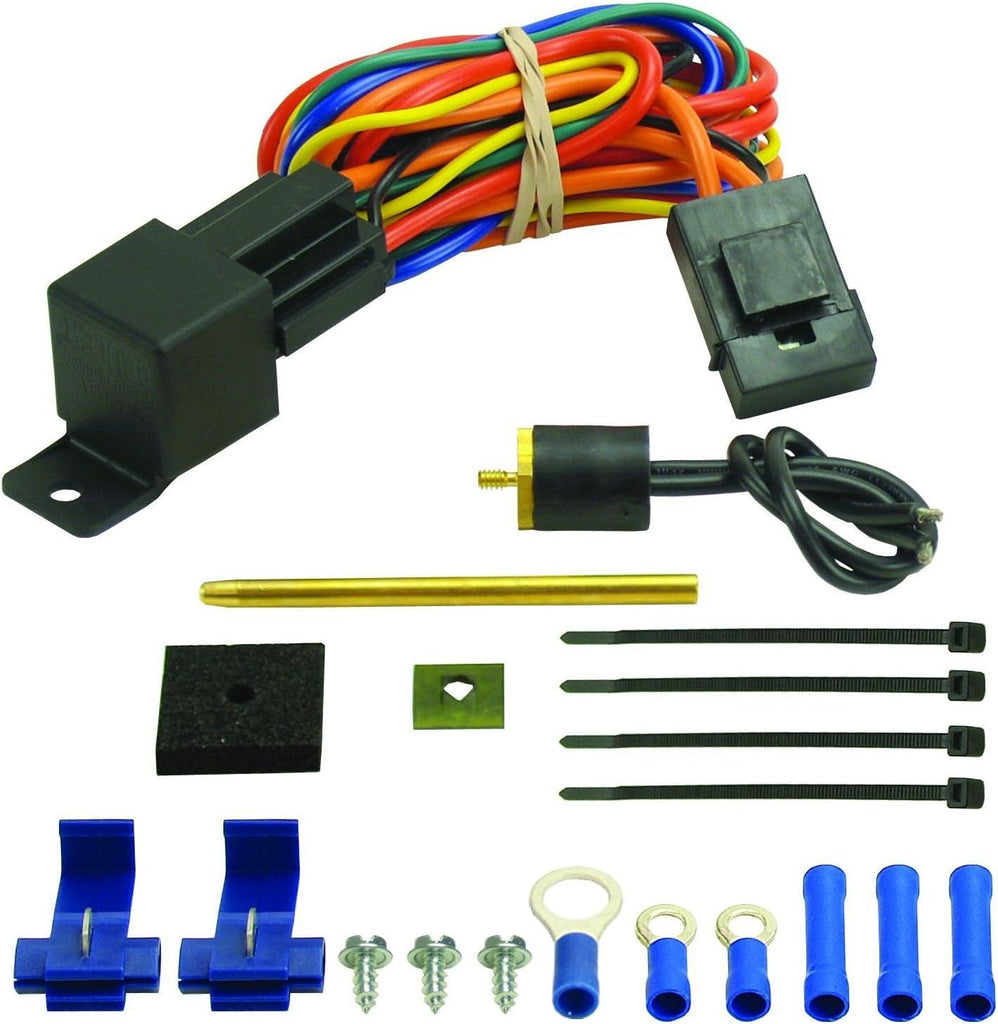 16738 180 Degree Farenheit Single Stage Electric Fan Controller , Black